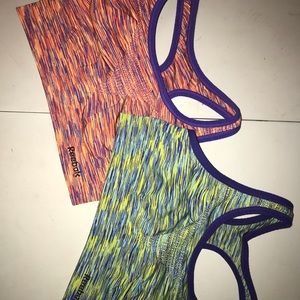 Two Reebok Sports Bras